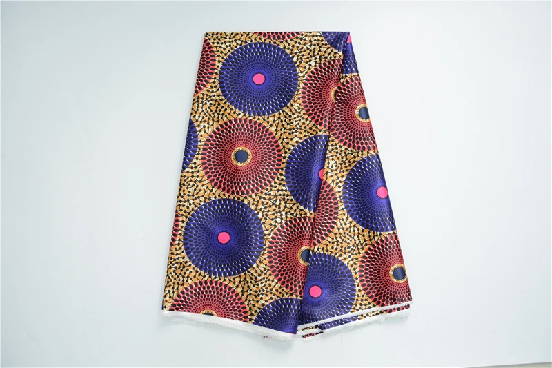 LIULANZHI нигерийская атласная шелковая ткань желтого цвета Анкара набивная Атласная Ткань 5 ярдов/шт для платья NLL20-43