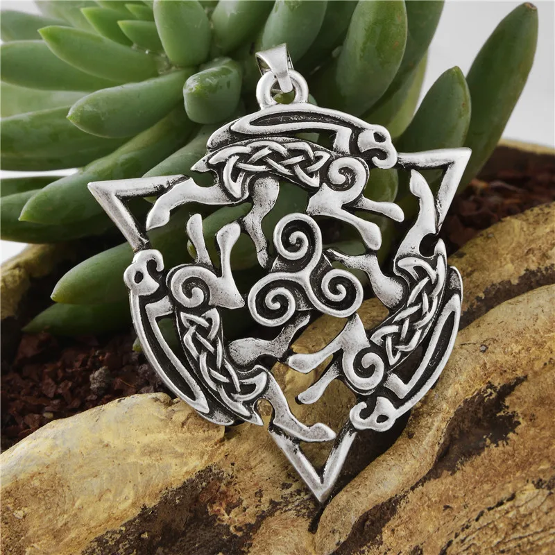 

Norse Viking Amulet Rabbit Run Triskele Rune Nordic Runic Amulets And Talismans Pendant