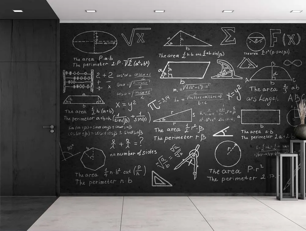 137 Mathematical Problems on a Chalk Board