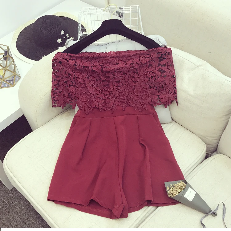 Slim Ruffles Bodycon Femme Overalls