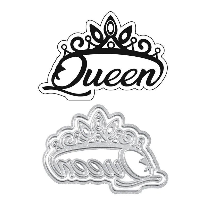 

King Queen Letter Dies Crown Word Metal Cutting Dies New 2019 for Card Making Scrapbooking Embossing Cuts Craft Die Cut