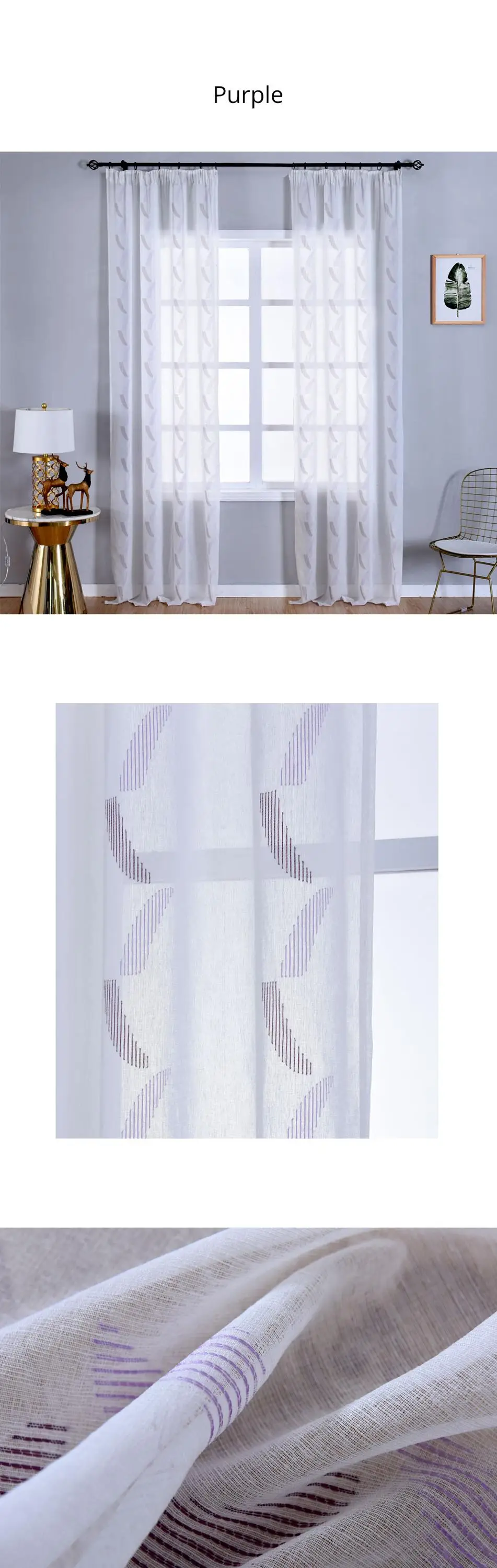 smt577 NAPEARL Classic Faux Cotton Linen Curtain Soft White Sheer Window Decor Modern Simple Pastoral Tulle Drapes Textured Weave Voile (5)
