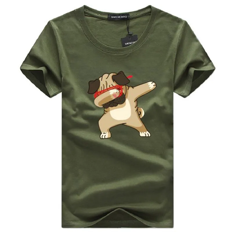 SWENEARO, мужские футболки, модные, с принтом собаки, хипстер, забавная футболка, мужская, летняя, повседневная, уличная, хип-хоп, футболка, мужские топы, 5XL - Цвет: Picture color