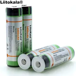 Liitokala 4 шт. 100% Новый оригинальный 18650 3,7 В 3400 мАч NCR18650B Lthium Батарея защиты доска подходит Батарея для