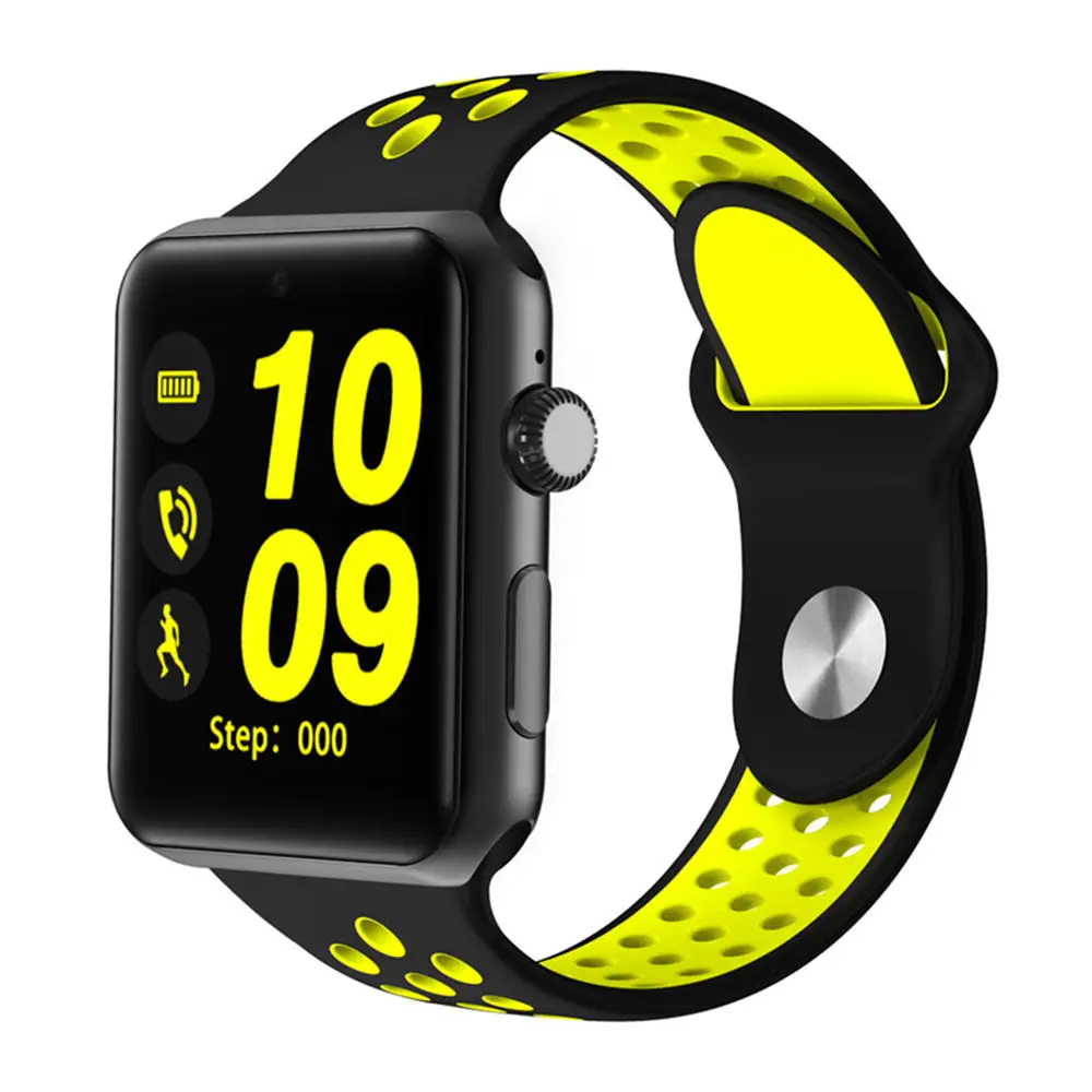 Смарт-часы Pewant DM09 Plus, Bluetooth, часы с поддержкой sim-карты, умные часы для Apple Watch, huawei, Android, IOS, телефонов, PK IWO 2 3 - Цвет: black and yellow