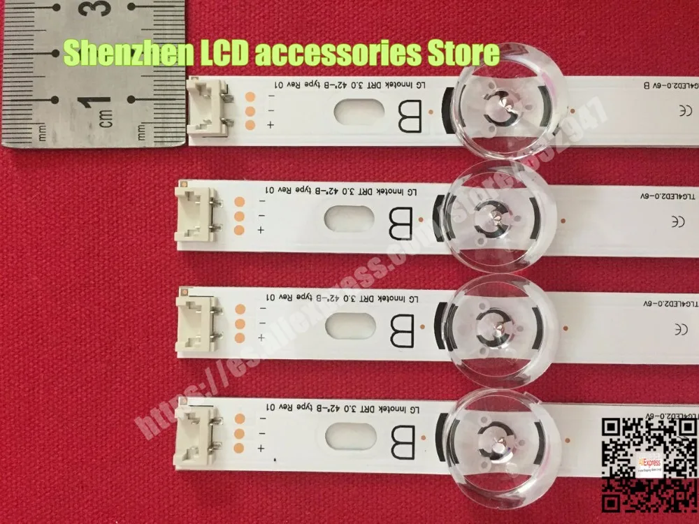 Для LG 42GB6310-CC D1rect 3,0_ 421nch_Rev7_B/A-TYPE_131202 LC420DUH(FG)(A1) A+ B = 82,5 см 1 шт. = 4LED 1 комплект = A 4 шт.+ B 4 шт. отправка 8 шт