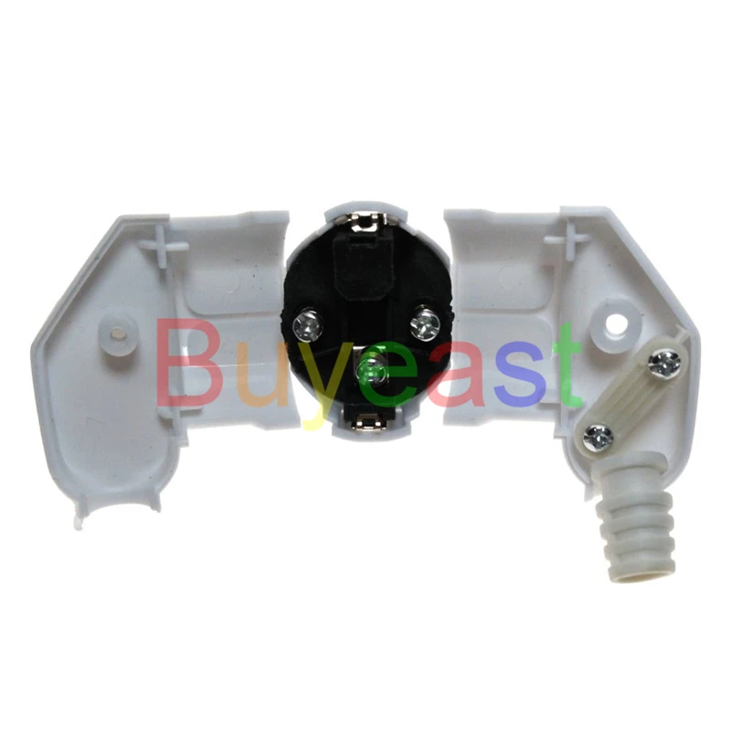 10 x ЕС 16A Schuko французский корея 4,8 мм булавки DIY разборный штекер Max AC250V 16A белый
