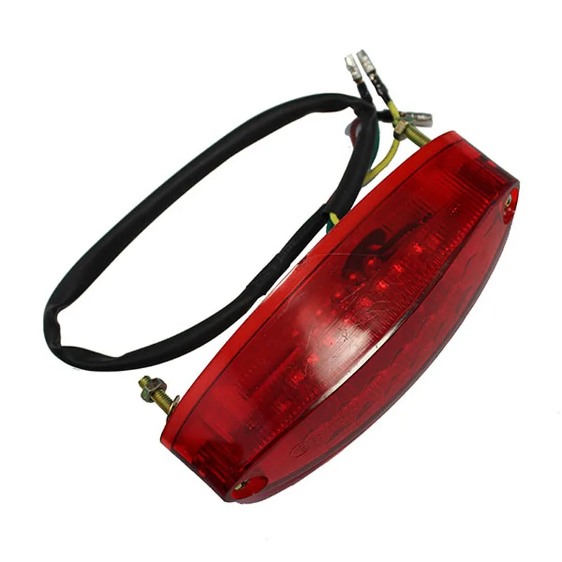 

BJMOTO 12V 28 LEDs Universal Motorcycle EMARK 3 in 1 Rear Tail Lights Brake Stop Running Light License Plate Lamp Taillight