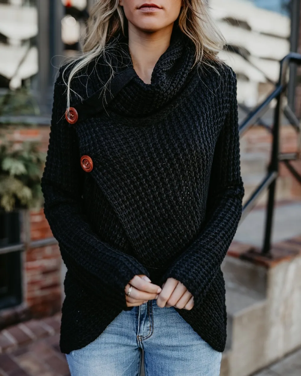 Aliexpress.com : Buy 2018 Autumn Winter O Neck Asymmetric
