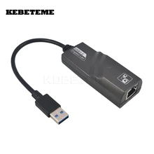 KEBETEME USB 3,0 10/100/1000 Мбит/с Gigabit Ethernet USB3.0 для RJ45 внешняя сетевая карта LAN адаптер для windows XP, Vista, 7, 8, MAC