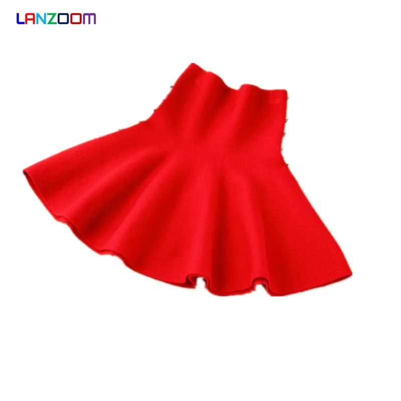 girls skirt red black 2015 autumn winter fashion tutu cheap teenage 160