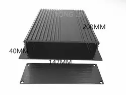 1 шт. алюминиевая коробка 147*40-200 мм/Настраиваемый электронный коробки распределительные коробки для PCB электронный пульт управления