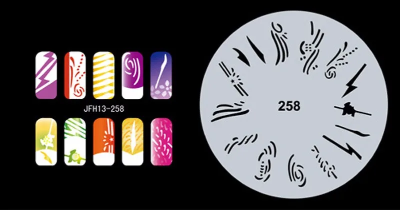 OPHIR 20 шт./лот трафареты для нейл-арта 200 дизайнов шаблон для аэрографии лист для аэрографа набор для нанесения краски для ногтей штамповка_ JFH3