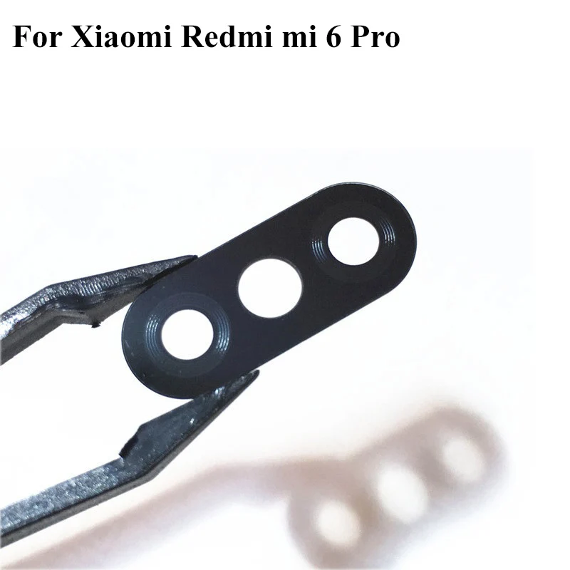 

For xiaomi mi Redmi 6 Pro Rear Back Camera Glass Lens Cover Replacement Parts With Sticker Glue For xiaomi mi Redmi6 Pro 6pro
