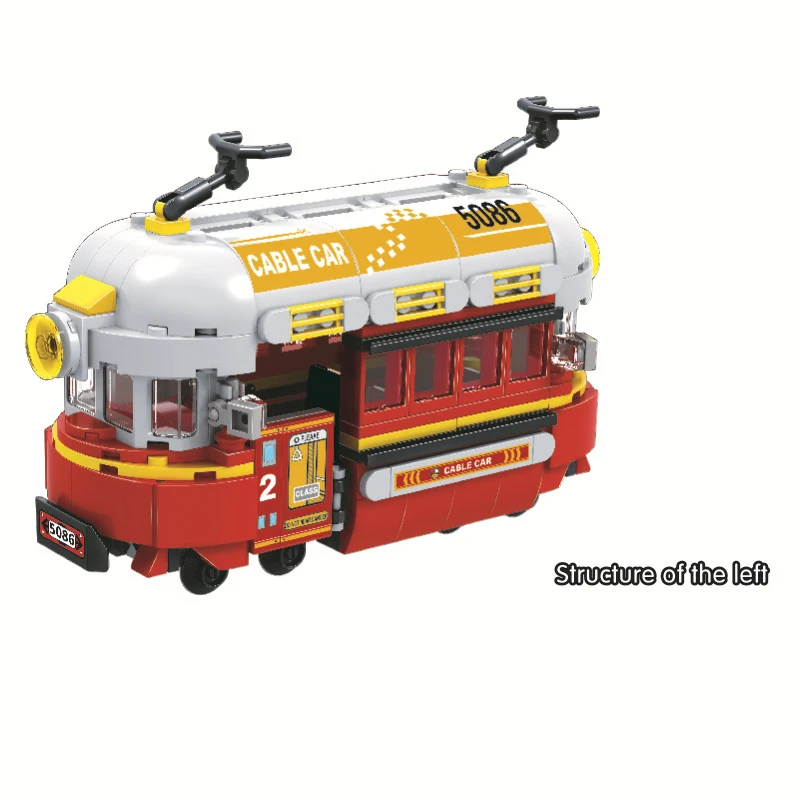 Winner NEW 5086 City Series Retro Steam Train Orbital Building Blocks Sets Bricks Classic Figures Model Kids Toys For Children