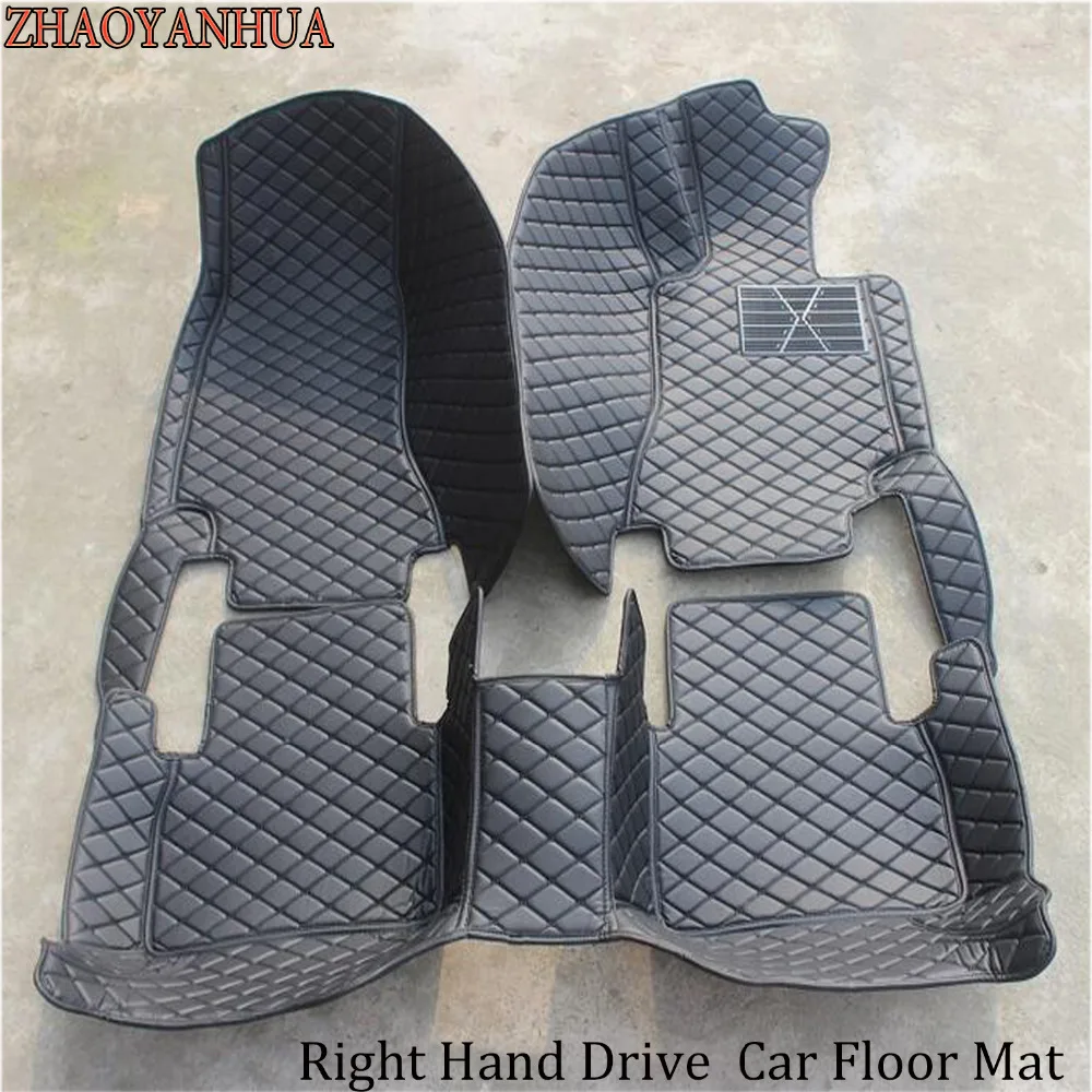 

ZHAOYANHUA Right hand drive car car floor mats for BMW 5 series E39 520i 525i 530i 535i 540 526D 530d heavy duty special car sty