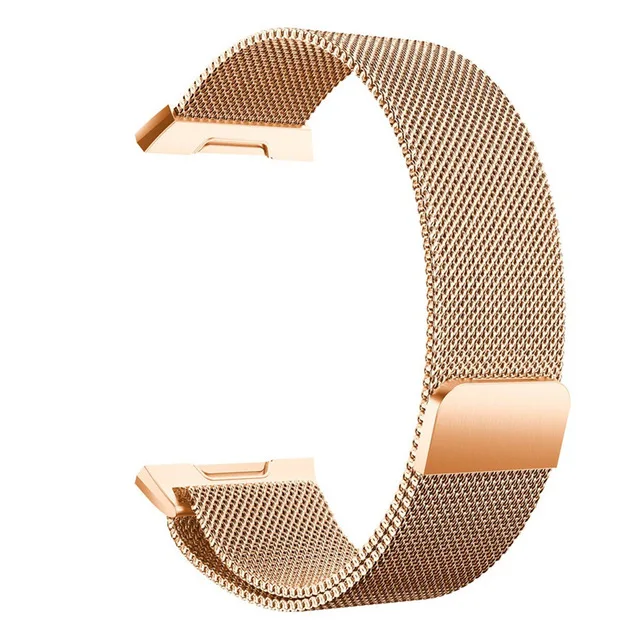 Для Fitbit ионные полосы металлическая Нержавеющая сталь сетка петля Магнитная замена спортивный ремешок аксессуары