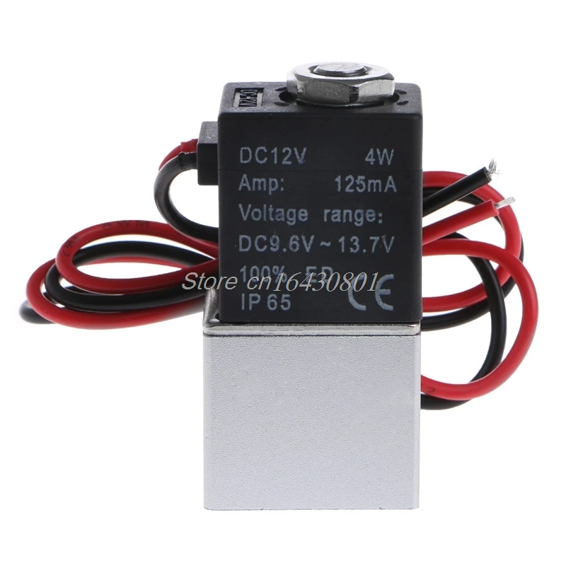 

Normally Closed Solenoid valve 2V025-06 12V DC 1/8" Wire High Qulity for Water Air Gas S08 Drop ship
