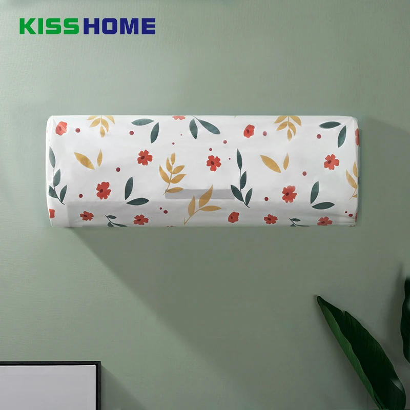 

Geometric Floral Waterproof Hanging Air condition Cover PEVA Home Household Dust-proof Moisture-proof Covering For Bedroom