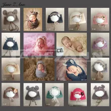 Джейн Z Ann Новорожденный ребенок реквизит для фотосъемки крючком вязаная шапка+ обертывания мягкие Аксессуары для фотосъемки Младенческая студия съемки фото