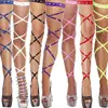 Women's Sexy Stockings Punk Goth Hollow Out Bandage Nylon Stockings Pole Dance Sexy Underwear Female Sexy Lingerie Leg Harness ► Photo 1/6