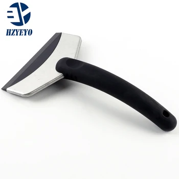 

HZYEYO Car ice Handle cleaning tools scraper stainless steel snow shovel edition plastic rubber winter Auto Vehicle D4006