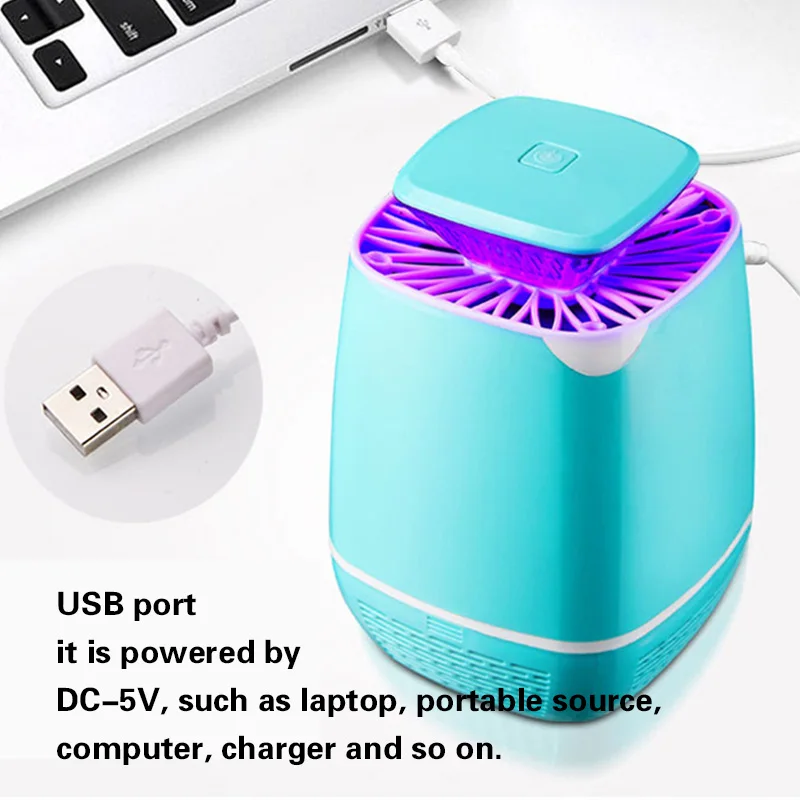 Бесрадиационная ловушка для насекомых Zapper Killer Light фотокаталитическое средство от москитов лампа USB перезаряжаемая Москитная лампа
