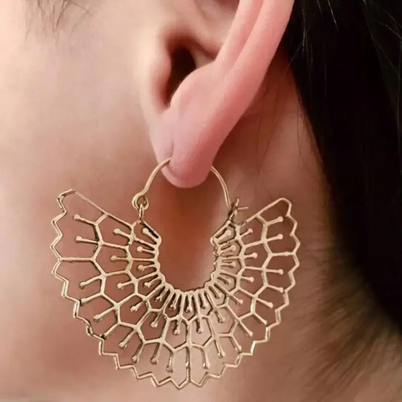

Ethnic Ancient Silver Gold Tibetan Filigree Gypsy Hook Earrings Fashion Jewelry