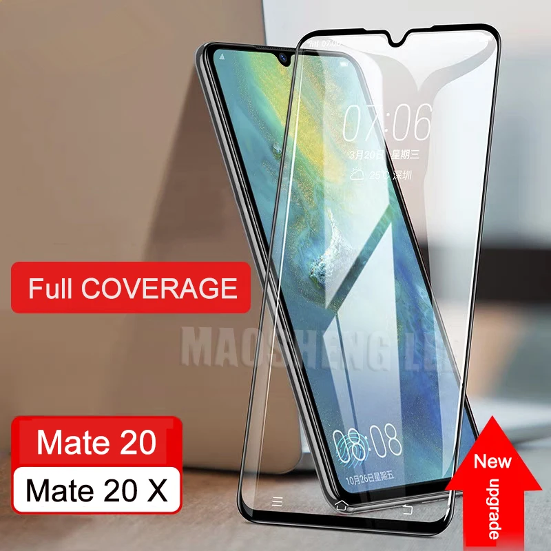 2 шт./лот, полностью закаленное стекло, Защита экрана для huawei mate 20/mate 20 X, полное покрытие, стекло для huawei mate 20 X