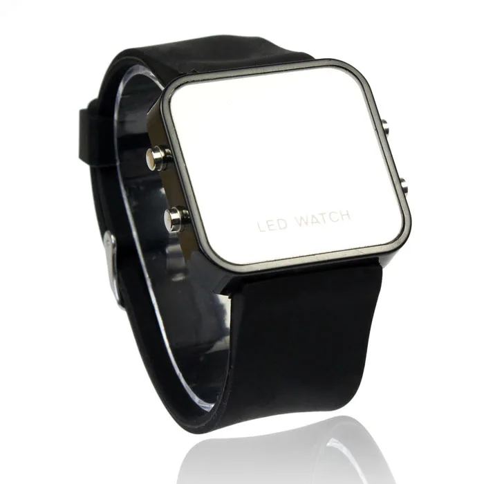 2019 Women Men Children LED Mini Mirror Faceless Digital Watch Silicone Sport Quartz Wrist Watches Relogio Masculino Clock Saat | Наручные