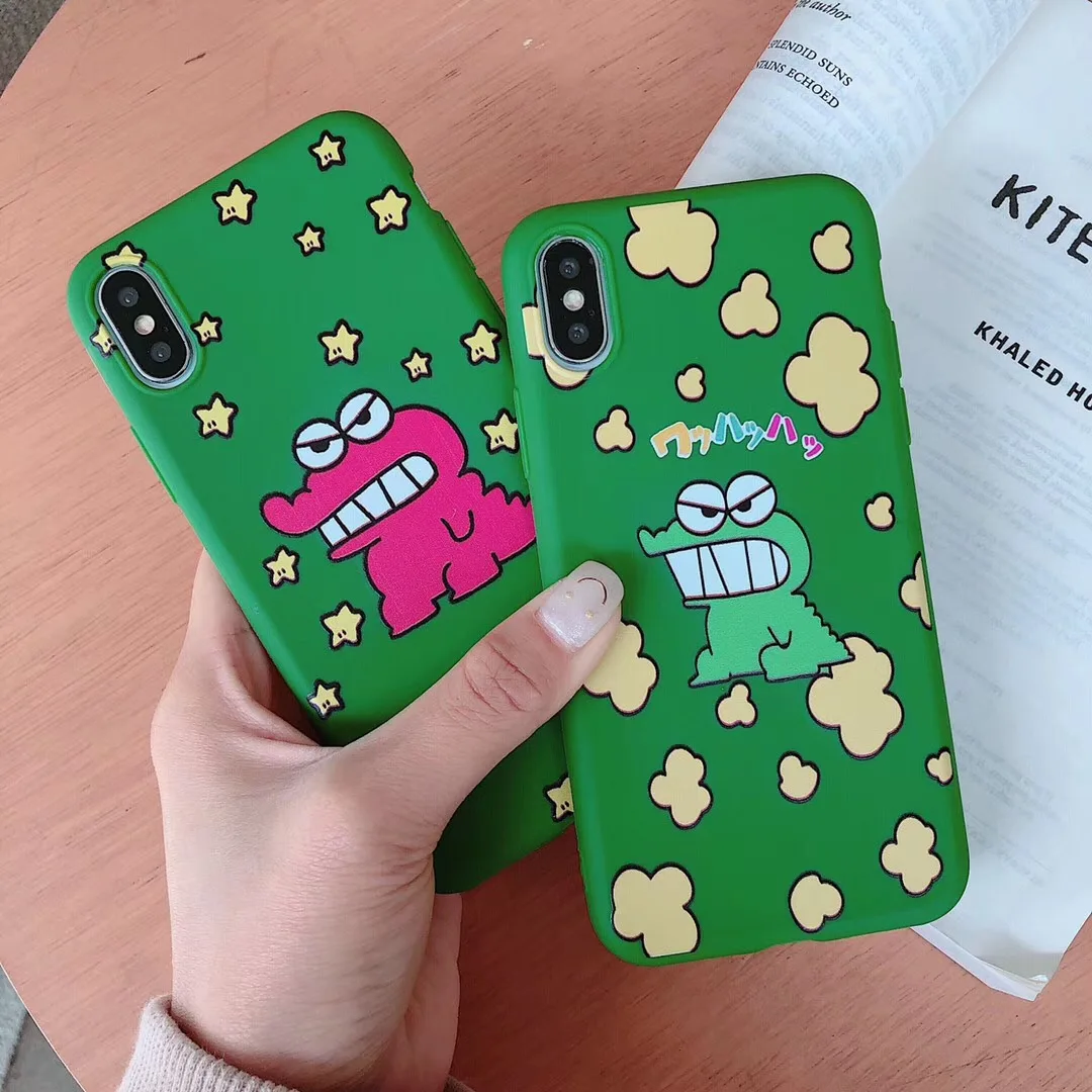 Милый чехол для телефона с рисунком звезды динозавра карандаша Син тяна iphone Xs MAX XR