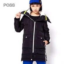 PASS 2017 New Long Down Coats Warm Thicken Down Parkas Jacket Female Casual Outwear