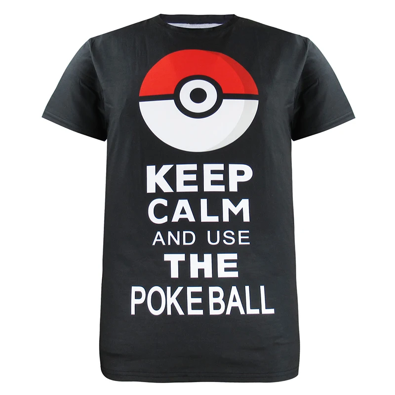 

Men Pokemon Go Pikachu T Shirts Poke Ball pikachu Tops Mystic Team Tee