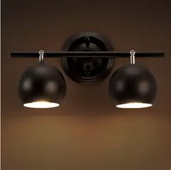 2 огни Nordic современный Утюг поворотный светодиодные настенный светильник мяч Простой Настенные светильники бра ночники для Спальня бар