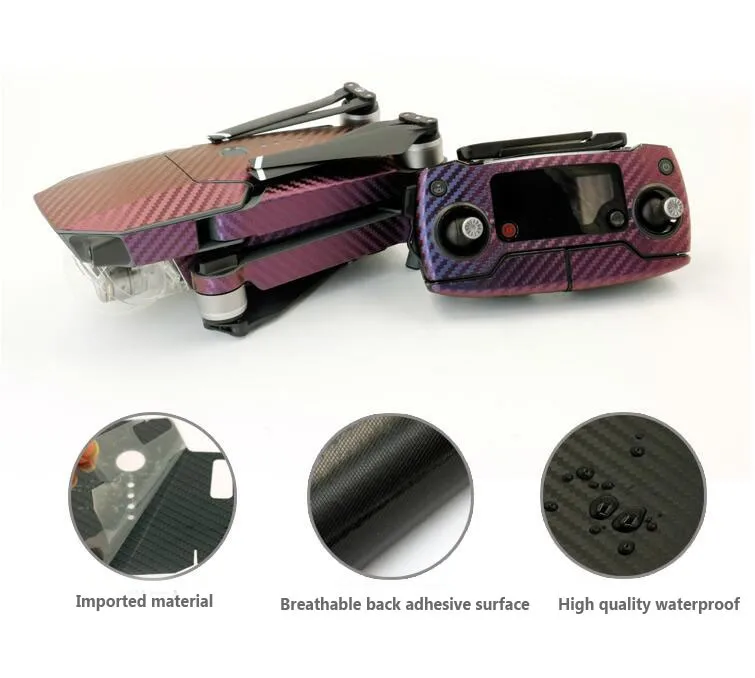 DJI-Mavic-Pro-skin-RC-Drone-FPV-carbon-fiber-sticker-waterproof-body-remote-controller-protective-sticker (5)