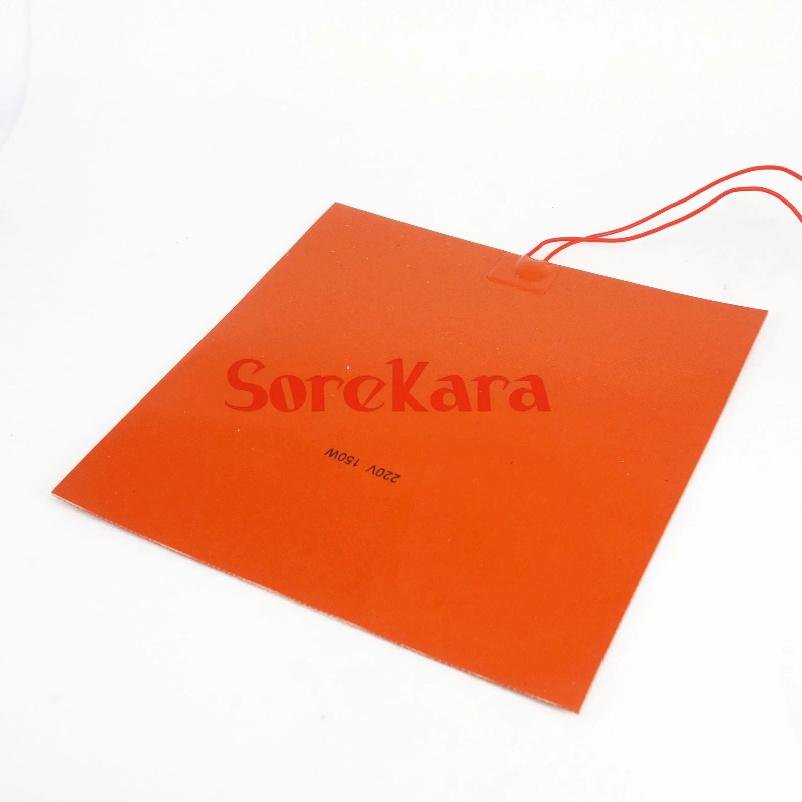 220V AC 220x220mm 150W Rectangle Flexible Waterproof Silicon Heater Pad For Oil Tank