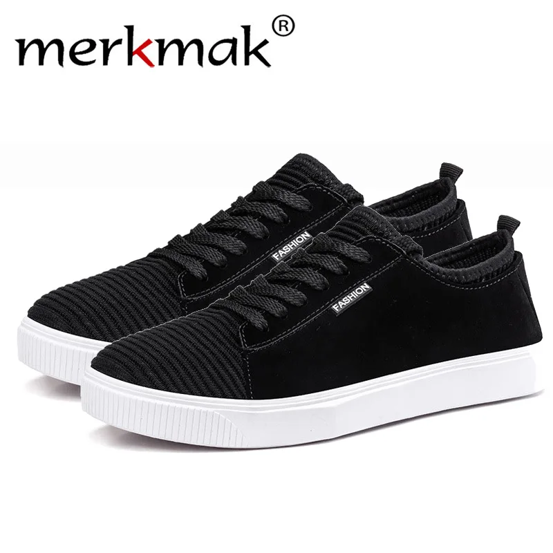 

Merkmak Fashion Denim Men Canvas Shoes male Summer Mens sneakers Slip On Casual Breathable Shoes Loafers Chaussure Homme Black