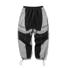 Осенние Цветные Лоскутные винтажные забавные шаровары для мужчин Wo для мужчин дизайн высокое качество эластичный пояс одежда для бега