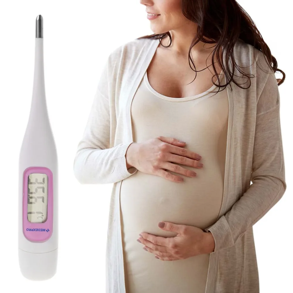 

Female Ovulation Digital Thermometer Waterproof Adult LCD Temperature Measurement Baby Lady Easy Reading Precise Display