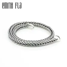 Emith Fla подлинный 925 пробы Серебряный Змеиный браслет-цепочка DIY ювелирные изделия для женщин и мужчин бусины Шарм Подходит для европейских браслетов