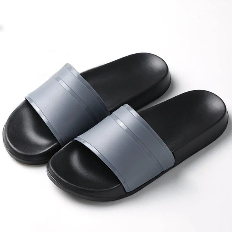 

Summer New Men Large Size Slippers Men's Home Non-slip Couple Bathroom Soft Bottom Drag Ladies Beach Sandals And Slippers Women