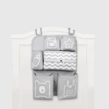 Органайзер для детской кроватки, для новорожденных, для пеленок, для коляски, сумка, держатель для бутылки, для хранения, для младенцев, детские вещи, Комплект постельного белья, аксессуары