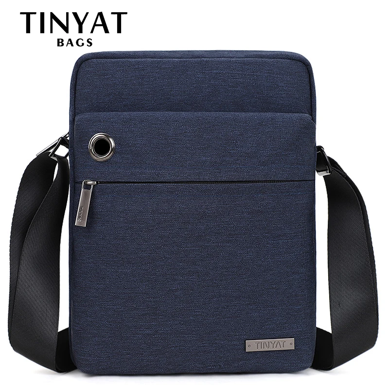 TINYAT تصميم عارضة الرجل حقيبة يد العلامة التجارية الكتف crossbody حقيبة للآي باد للماء السفر حقيبة ساعي جديد حقيبة كتف T550