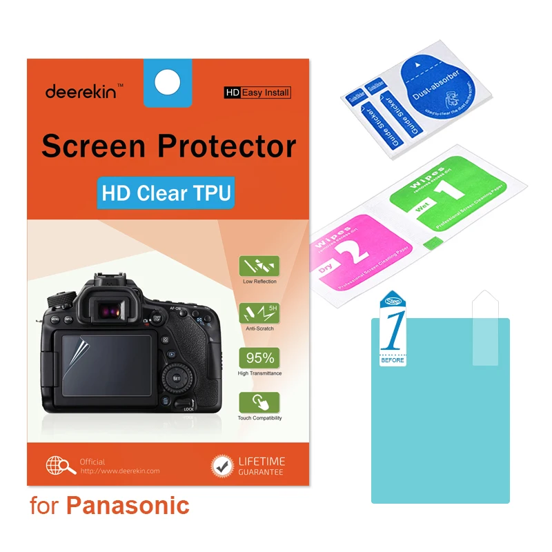Deerekin Hd Soft Tpu Protezione Dello Schermo Per Panasonic Lumix Lx100 Ii Fz82 Fz80 Fz81 Fz72 Fz70 Zs40 Tz60 Zs80 Tz95 Dc-G90 G95 G99