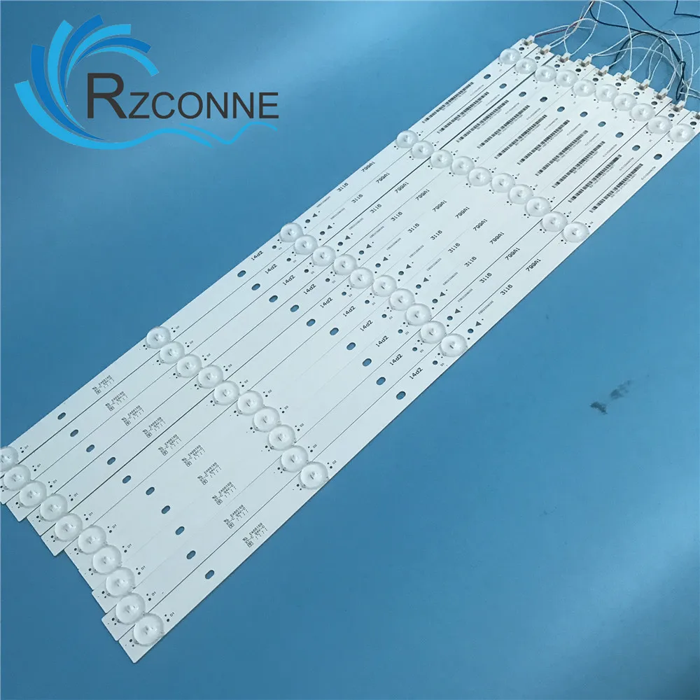 10pcs 500mm LED Backlight strip 5 Lamps kit Board Fliter for 48 49 50 inch LCD LED TV 12V input billboard Update CCFL