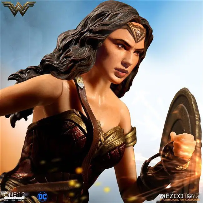 DC Comics Wonder Woman фигурка игрушки кукла 18 см DC justice League Mezco Wonder Woman Gal Gadot Коллекционная модель Фигурки игрушки