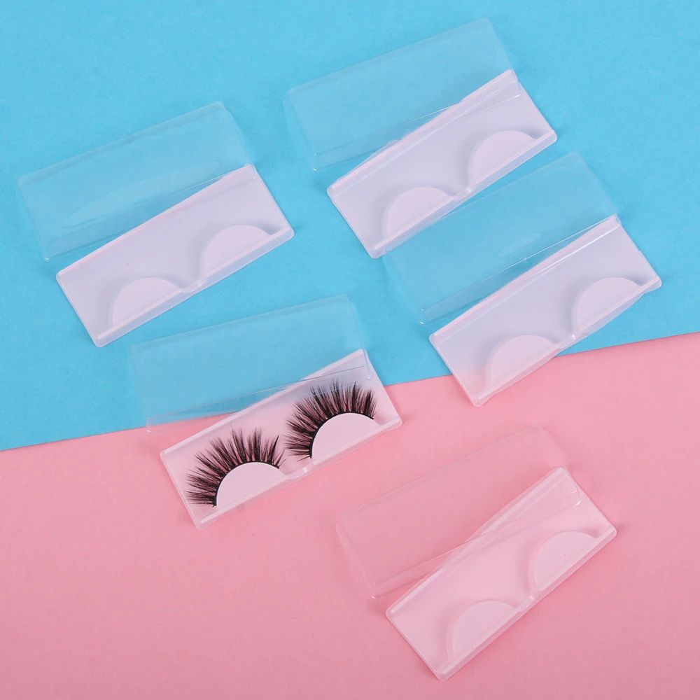 10PCS Cosmetic Case Organizer Display Portable Plastic False Eyelashes EyeLashes Storage Box MakeupContainer Travel For Beauty