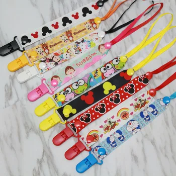 

Baby Pacifier Clips Ribbon Dummy Pacifier Chain Clip Holder Baby Nipple Feeding Supplies Kids Funny Toy Chain Anti-lost G0044