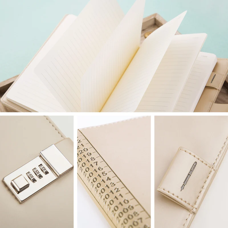 Кожа Журнал Cagie блокировочный блокнот Vintager кожа Filofax A5 планировщик