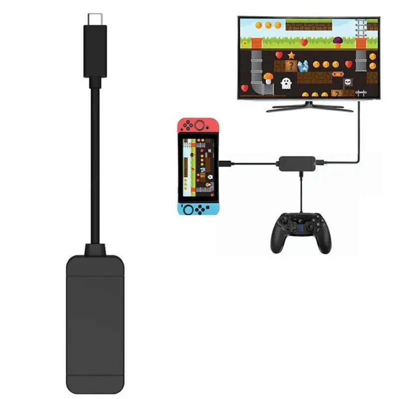 Новый мини 3 в 1 концентратора Тип-C к HDMI + USB3.0 Кабель-адаптер для nintendo переключатель